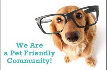 We Are A Pet Friendly Community! Banner
